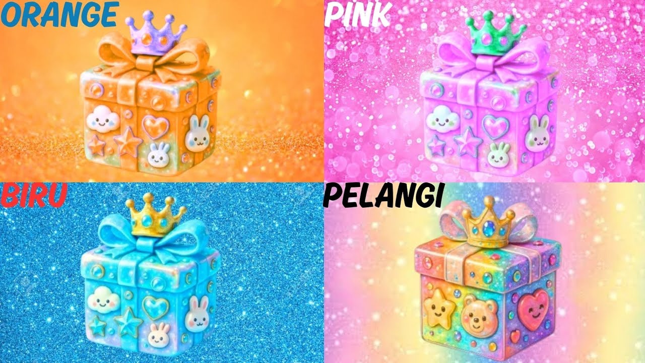 Pilih Hadiahmu! 😍 Orange, Pink, Biru, Pelangi 🌈 Seberapa Beruntung Kamu?