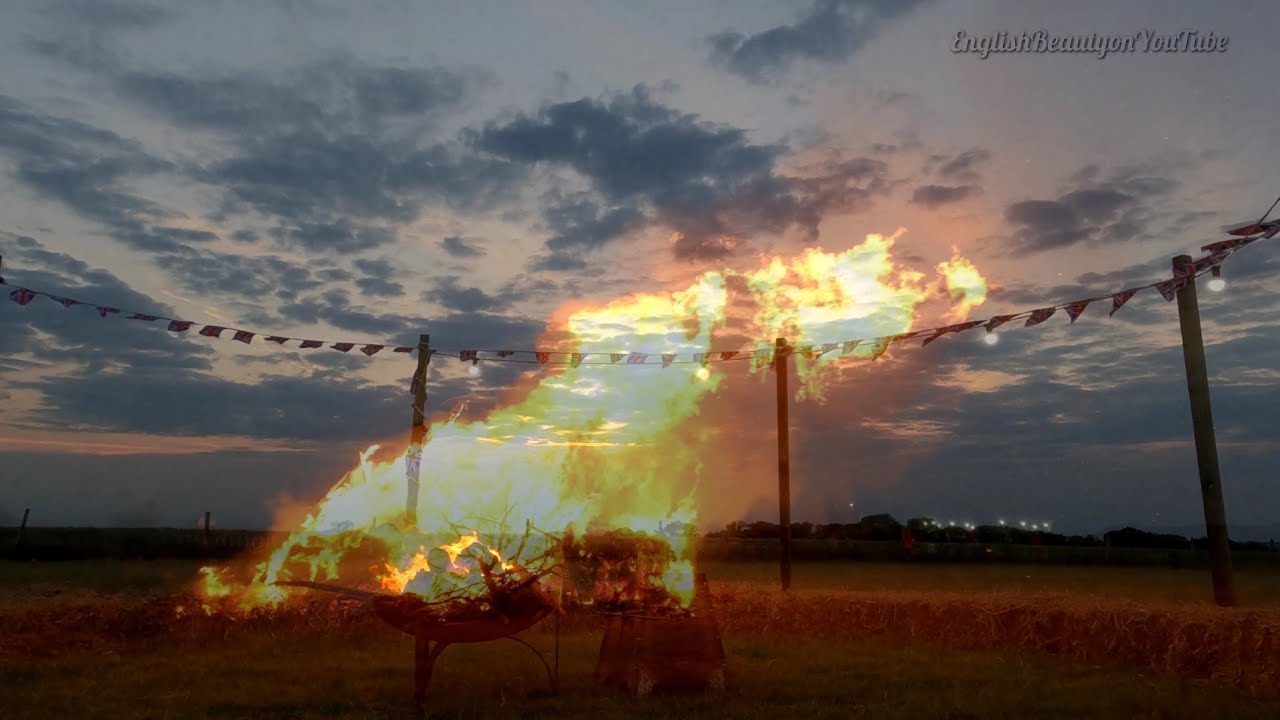Honington Platinum Jubilee Lighting of the beacon celebration.   part 1.