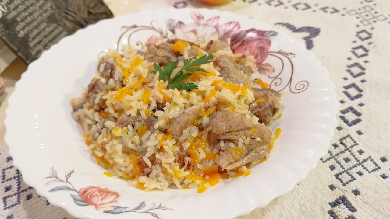 Orez cu morcov și carne de curcan 🦃 rețetă ușoară pentru Natalia