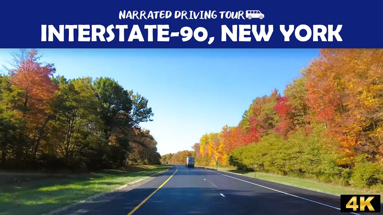 🍂 I-90 New York🚗🍁 4K Drive