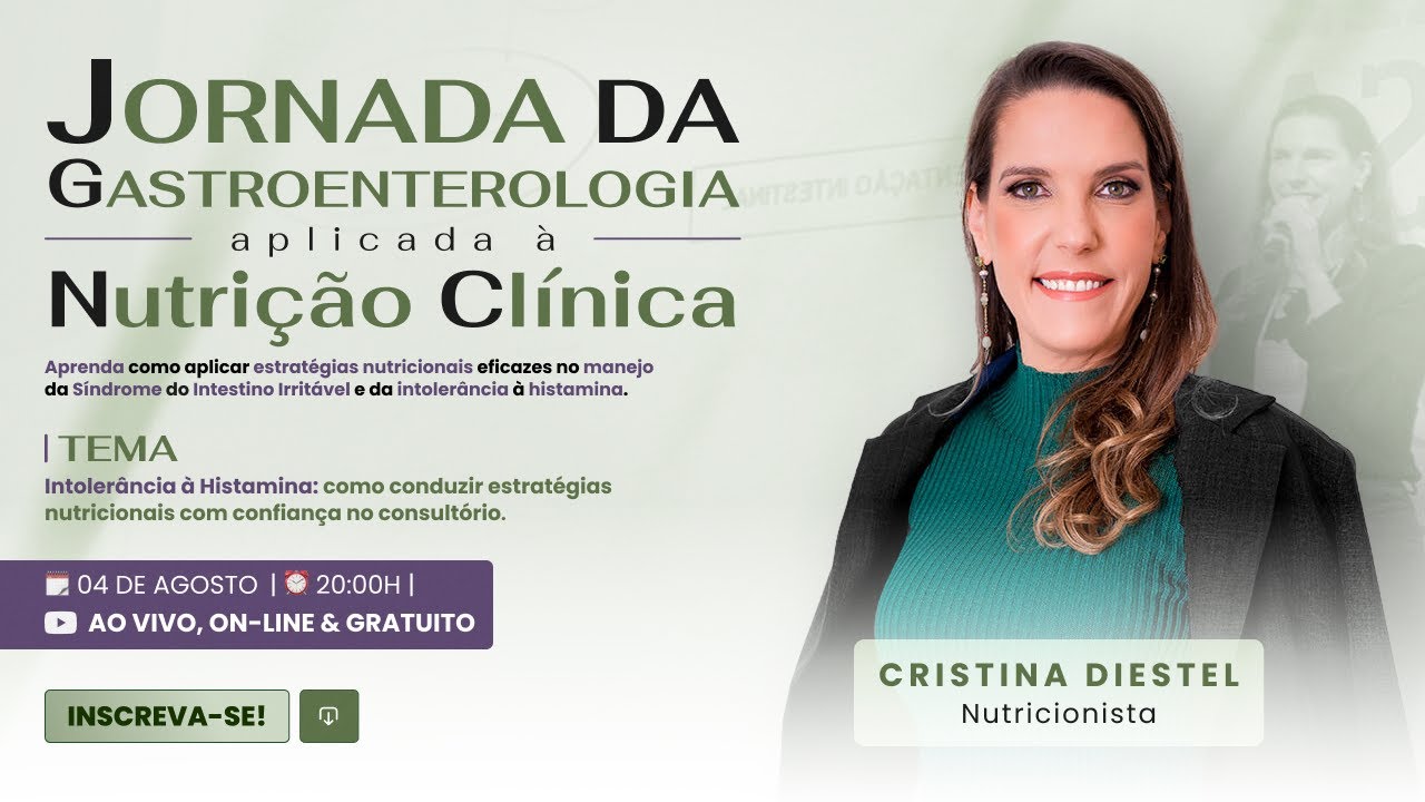Aula 1: Intolerância à Histamina | Cristina Diestel | PratiEnsino