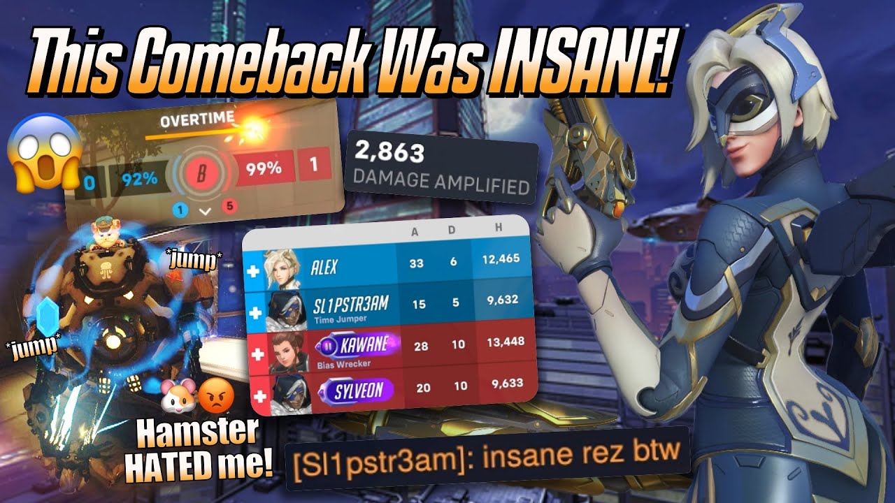 This Comeback Was INSANE! 😱 - Top 500 Mercy Gameplay & Commentary - Overwatch 2 (Season 14)