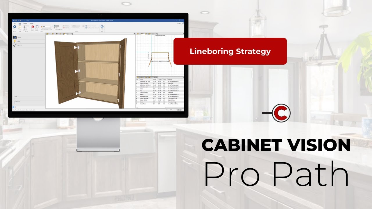 Lineboring Setup & Strategy - Cabinet Vision Pro Path