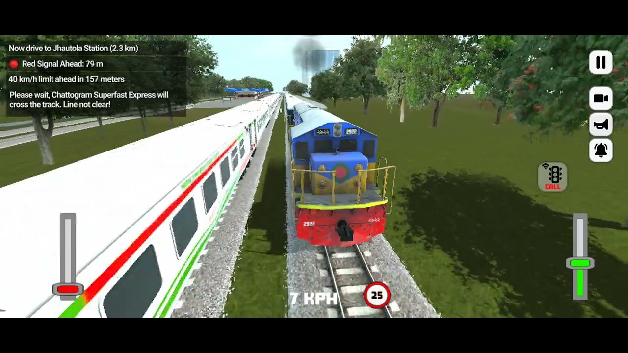 Nice crossing with Chittagong super first train