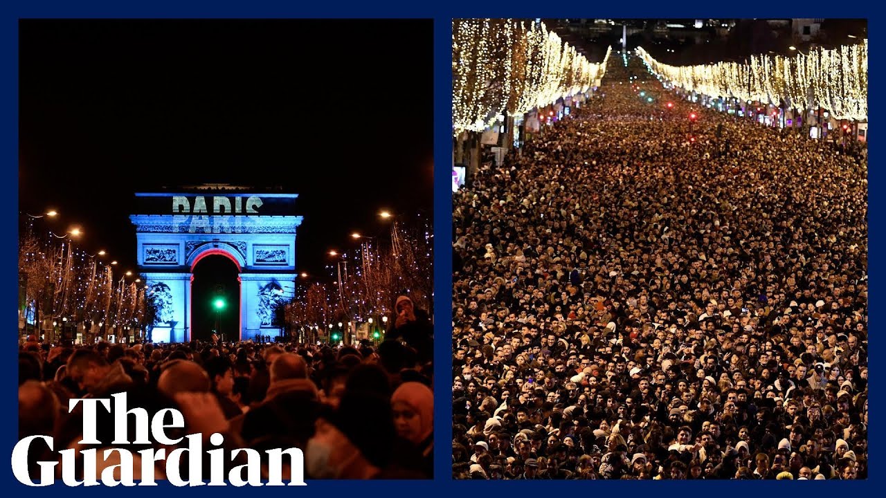 More than 1m people gather in Paris to watch New Year's Eve firework display
