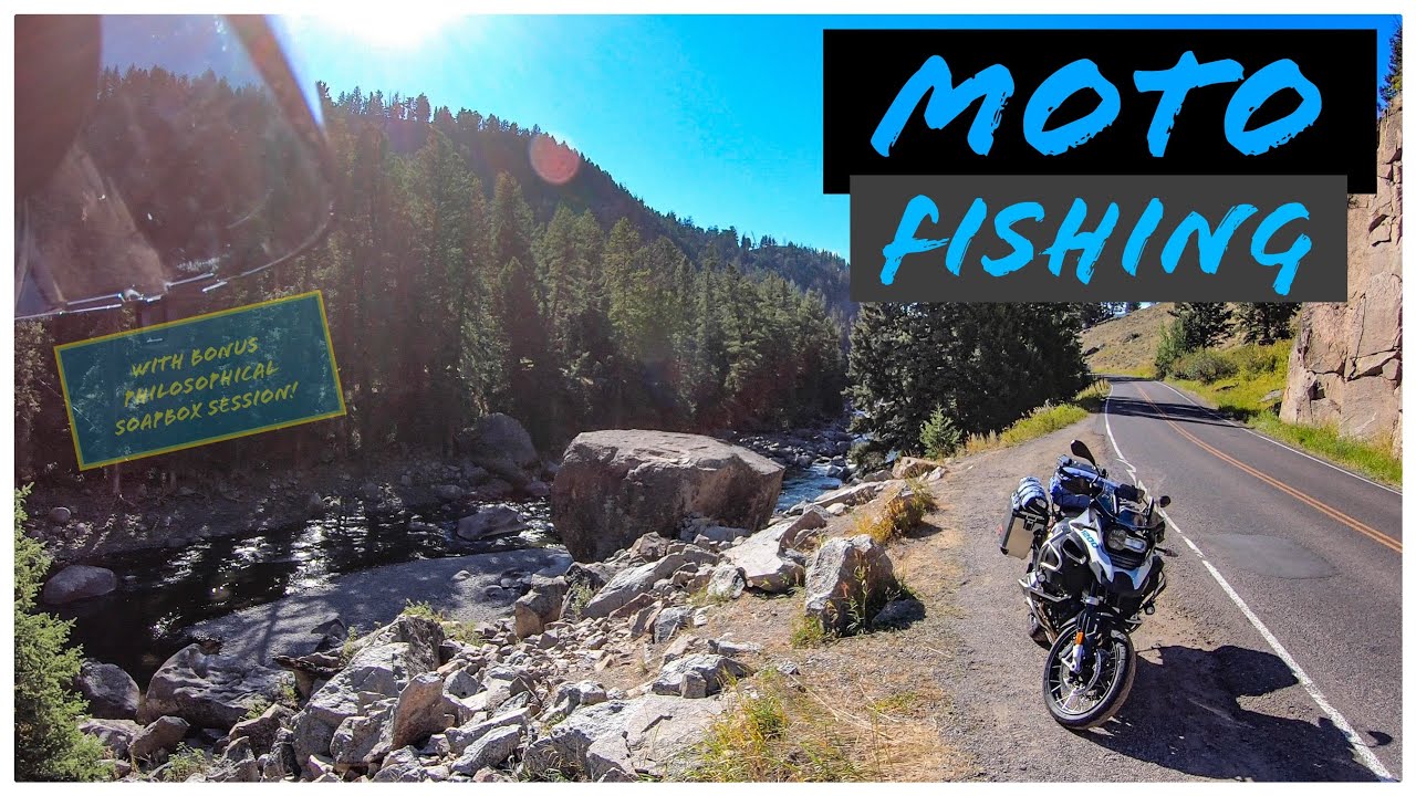 Adventure Bike Fly Fishing Yellowstone's Lamar River | Pt. 1 | Moto Fishing 1