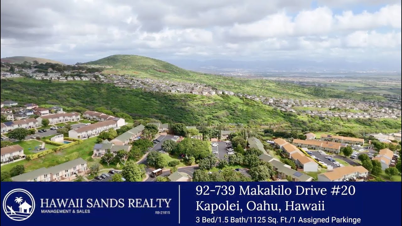 Rented - Updated 3-Bedroom Townhome in Upper Makakilo with Parking, AC & In-Unit Laundry