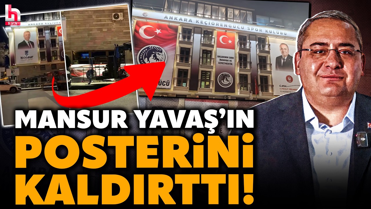 CHP'DEN İSTİFA SONRASI İLK HAMLE! Mesut Özarslan, Mansur Yavaş'ın posterini kaldırttı!