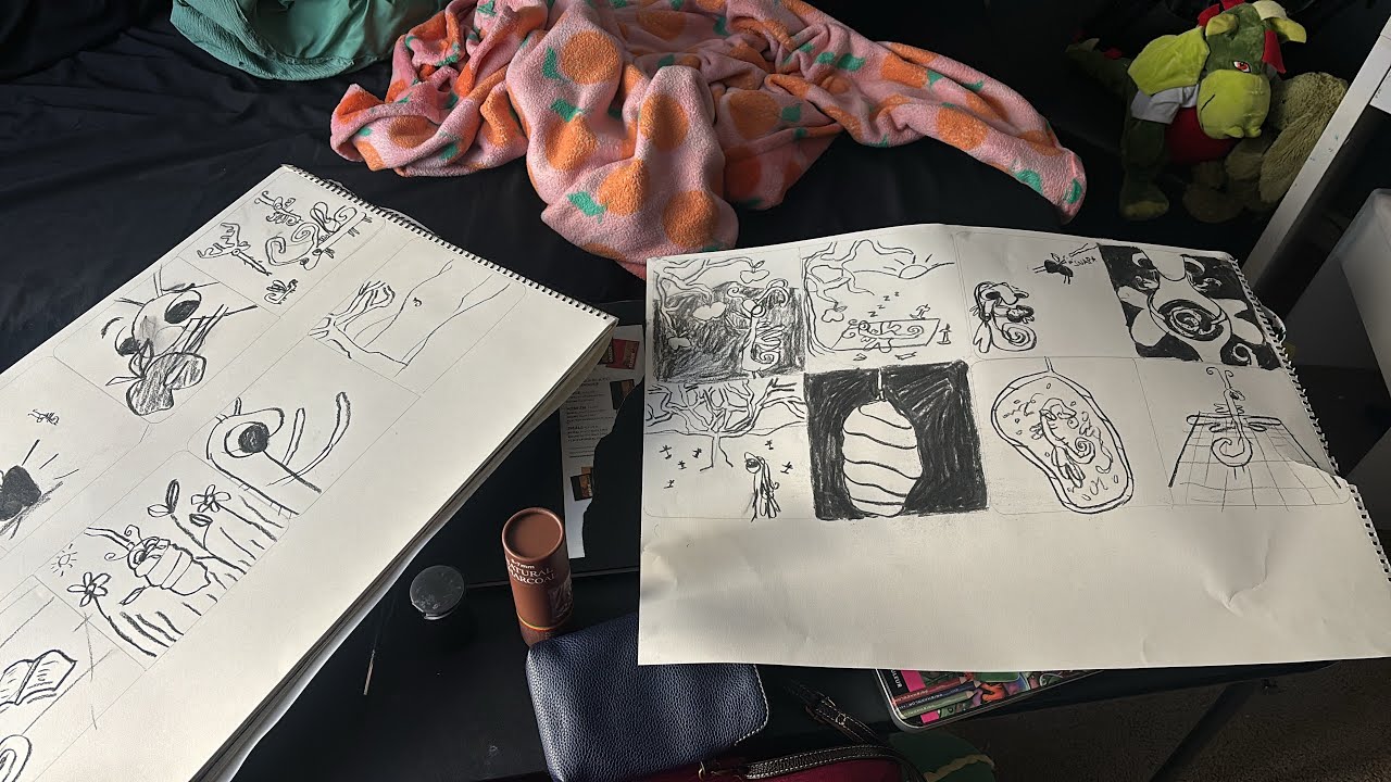 starting a new illustration project and recording the process 