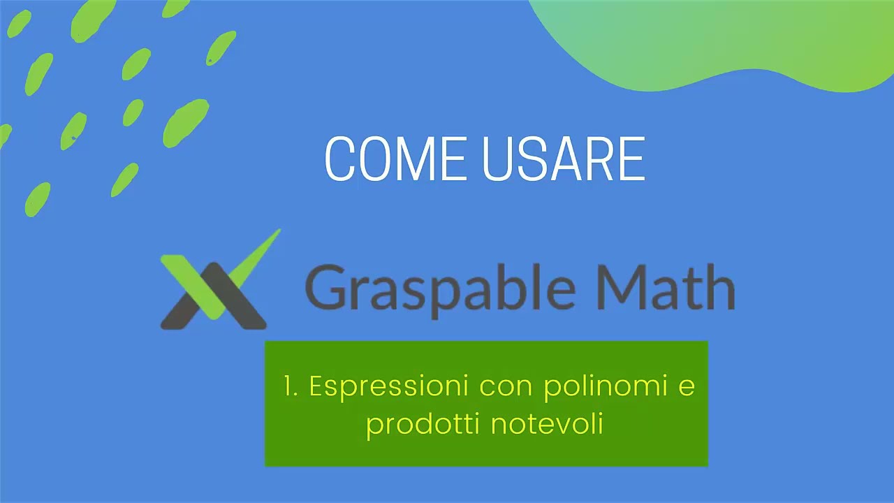Graspable Math: Ripassare i Polinomi e i Prodotti Notevoli