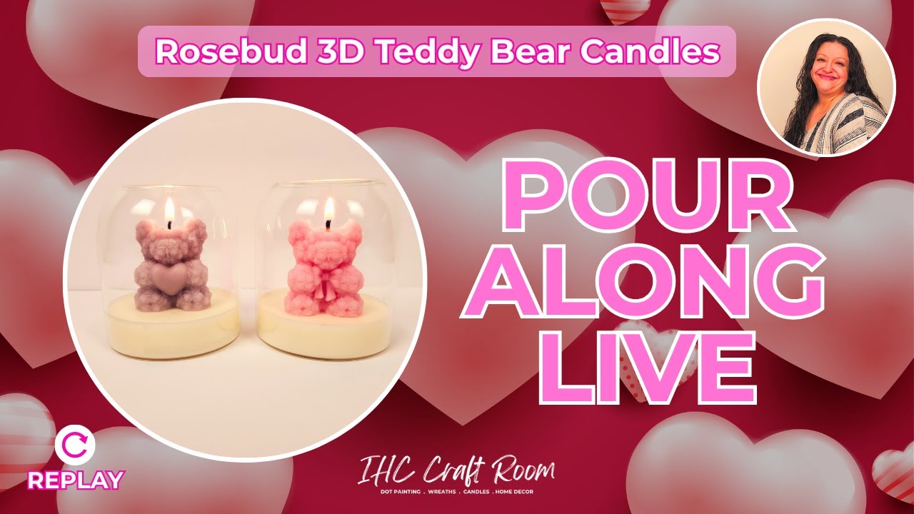 Lovely Rosebud Teddy Bear Jar Candle: Easy Soy DIY
