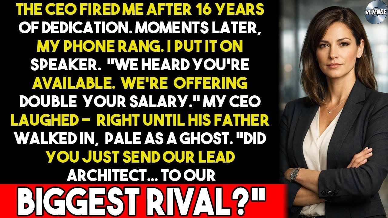 The CEO FIRED me after 16 years — minutes later a call offered DOUBLE salary from our rival