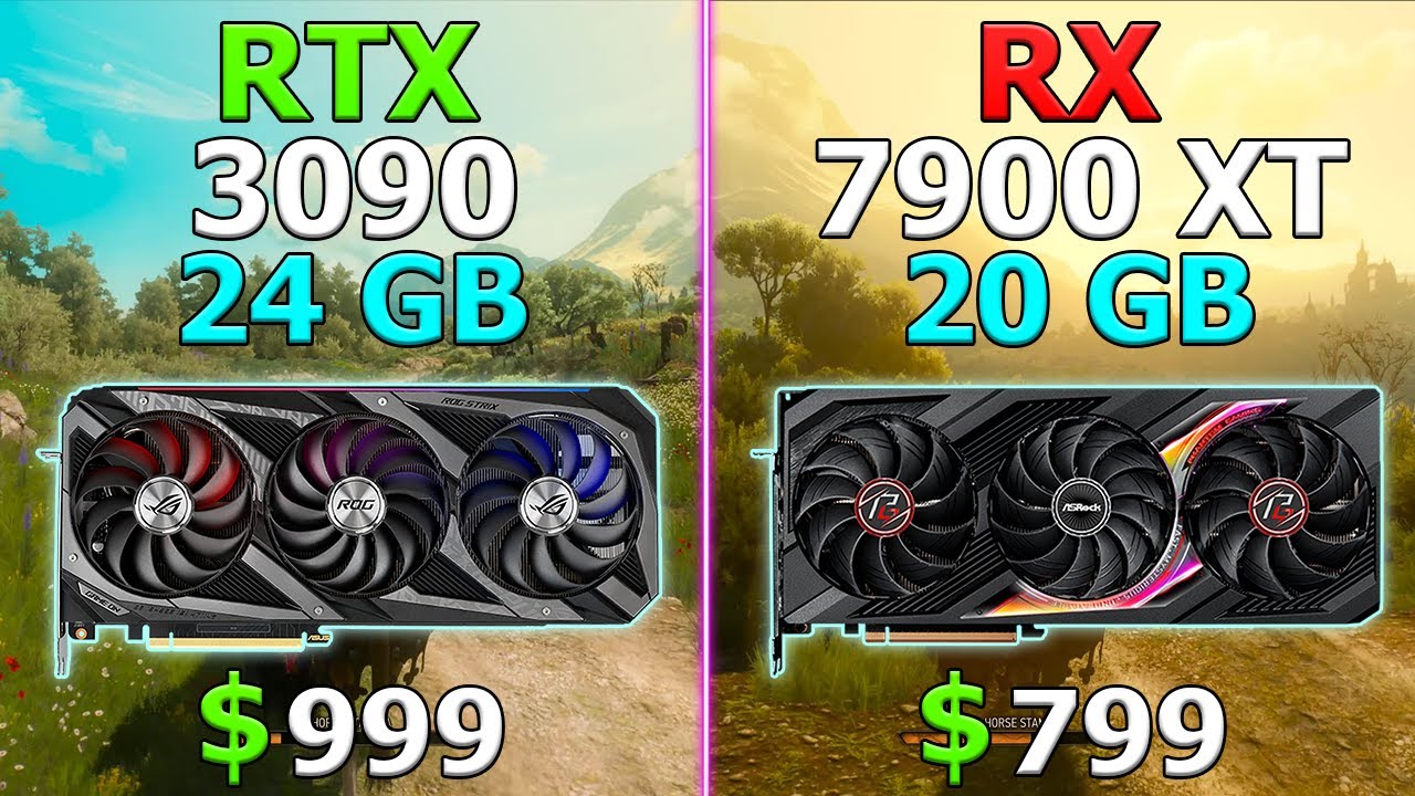 AMD - Cheaper and better / RTX 3090 24 GB vs RX 7900 XT 20 GB