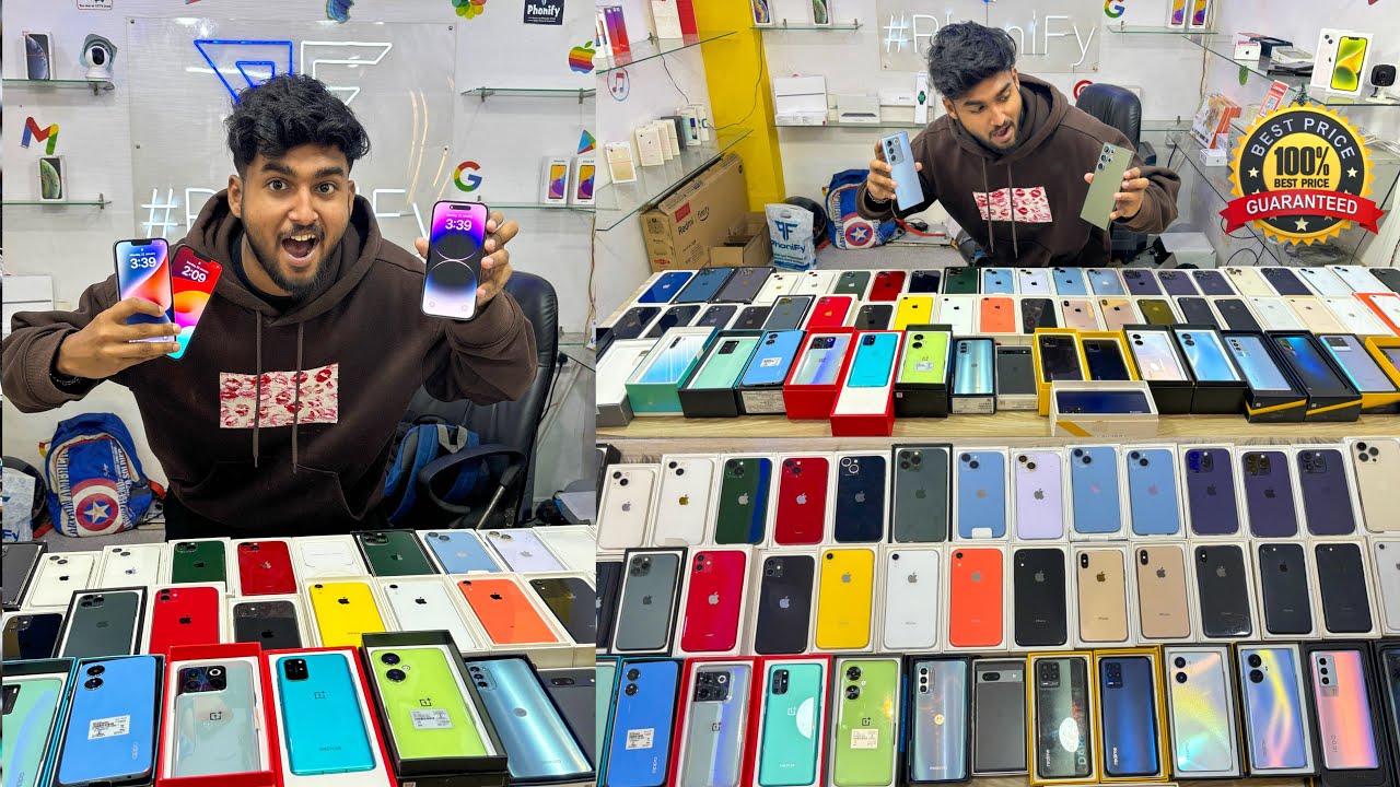 Kolkata Mobile Market 2024 | Second Hand IPhone Market | 2nd Hand Used IPhones Market | EMI ✅