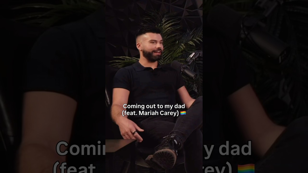 Pride Month: Coming out to my dad (feat. Mariah Carey) 🦋 #shorts #pridemonth #lgbt #lgbtq #fyp