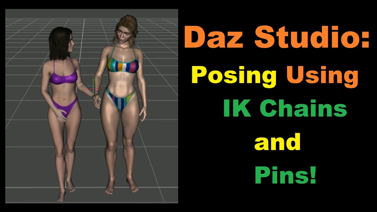 Daz Studio: Posing Using IK Chains and Pins