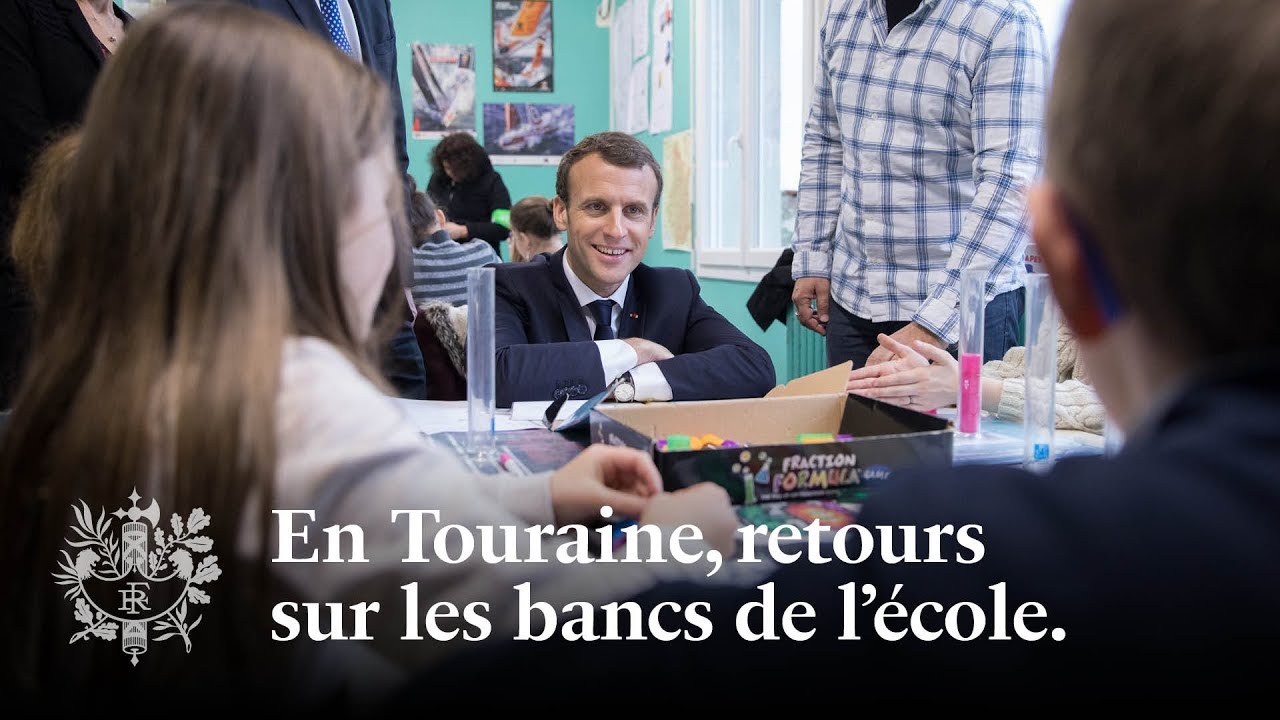 En Touraine, retours sur les bancs de l’école. | Emmanuel Macron