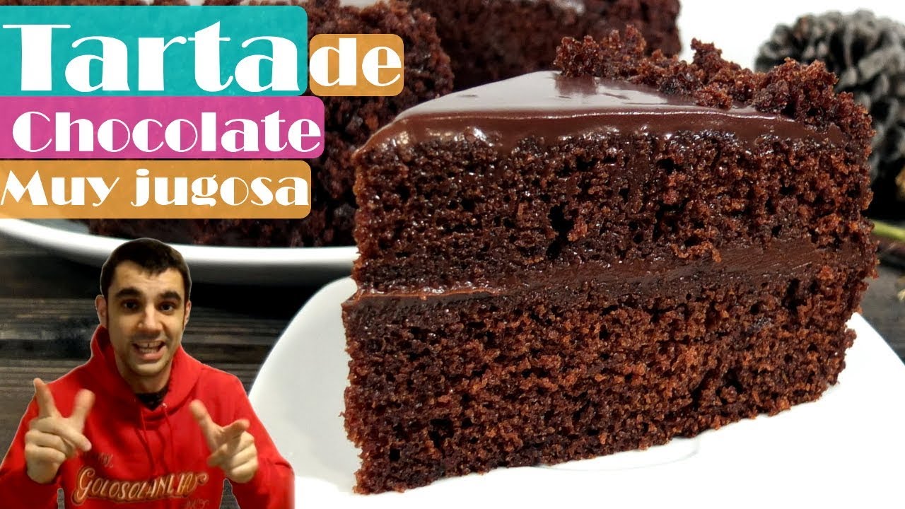 TARTA de CHOCOLATE MUY JUGOSA, La más RICA y FÁCIL. Receta # 309