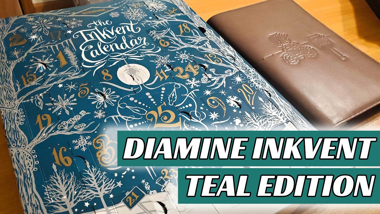 Календарь Inkvent Diamine 2025 — образцы всех чернил [ВИДЕО-СПОЙЛЕР]