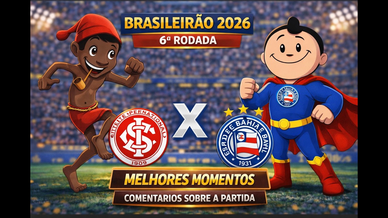 Internacional x Bahia | MELHORES MOMENTOS | 6ª Rodada Brasileirão 2026 🔥