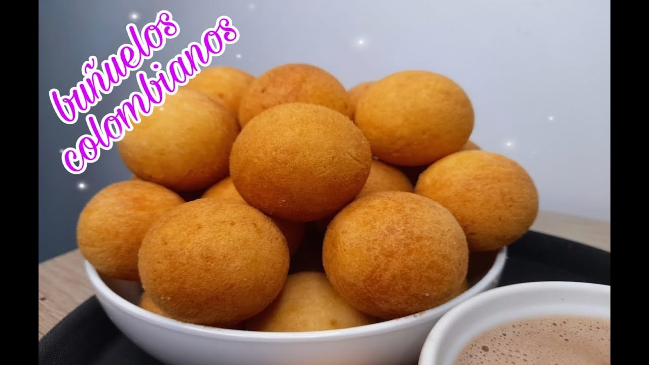 buñuelos colombianos , receta paso a paso.la receta que se prepara en las panaderías colombianas