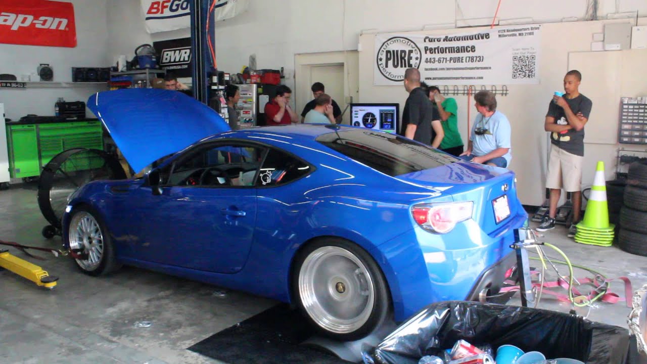 BRZ Full Blown Turbo dyno run.