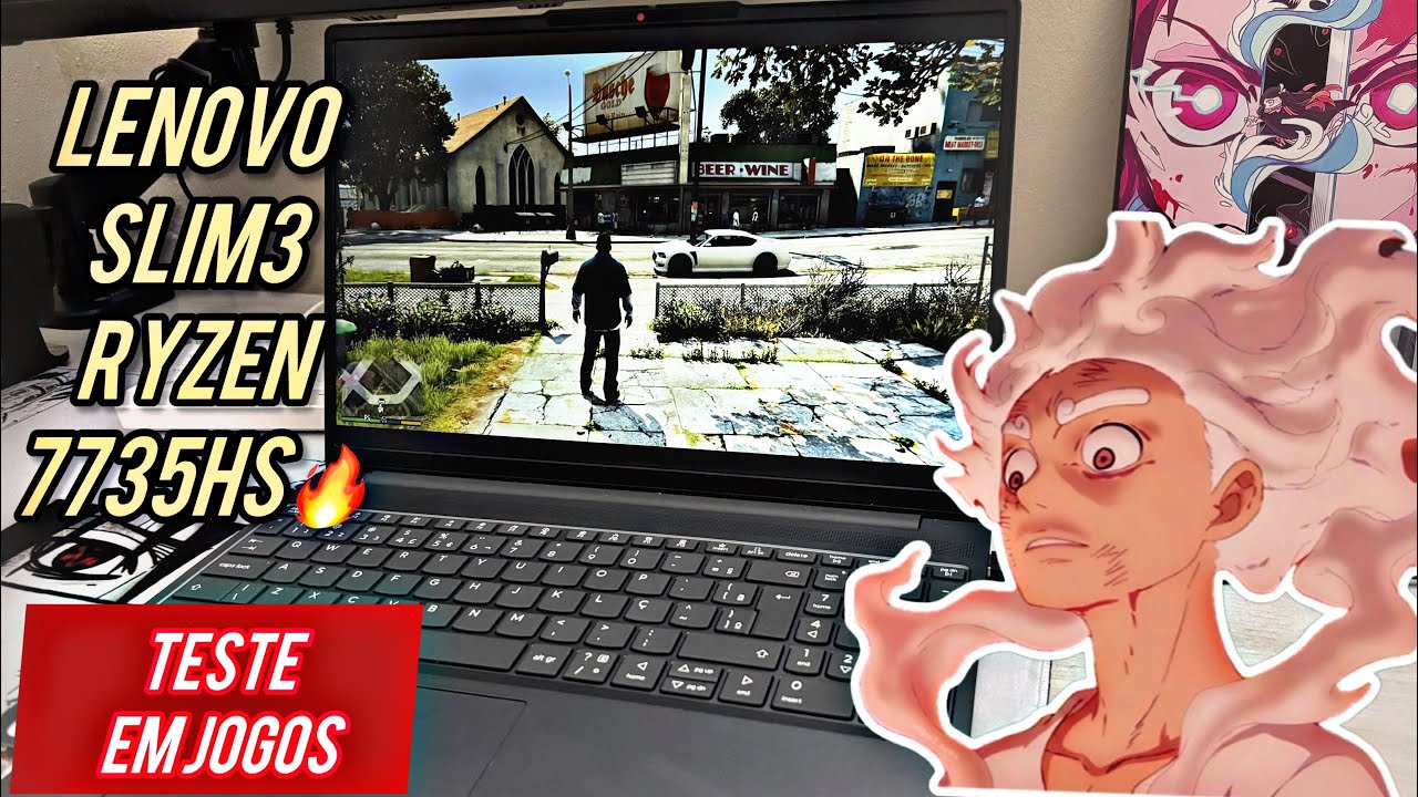 Testando Jogos Lenovo IdeaPad Slim 3 com RYZEN 7 7735HS