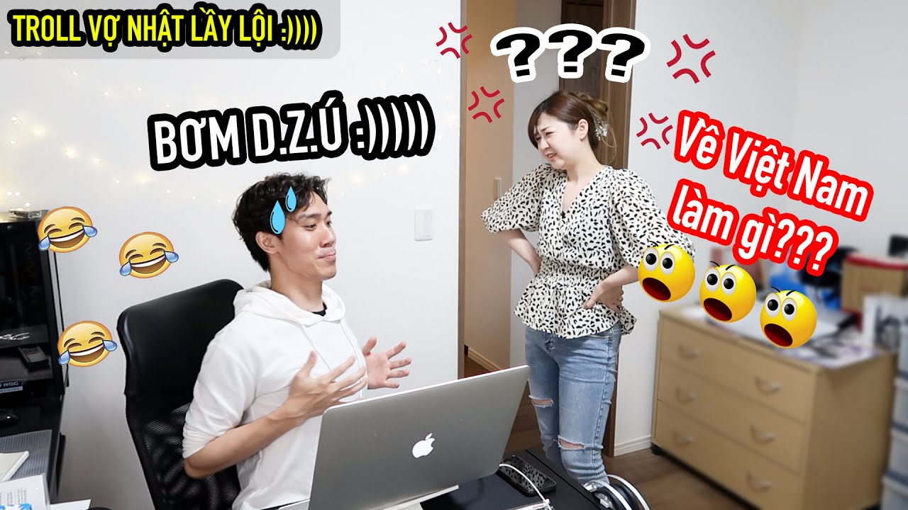Troll Vợ Nhật | Giả Vờ Rủ Megumi Về Việt Nam 