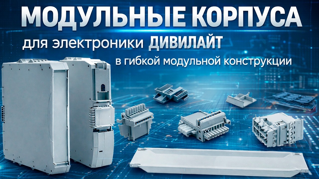Корпуса для электроники на DIN-рейку ДИВИЛАЙТ | Обзор DIN-корпусов для РЭА и АСУ ТП
