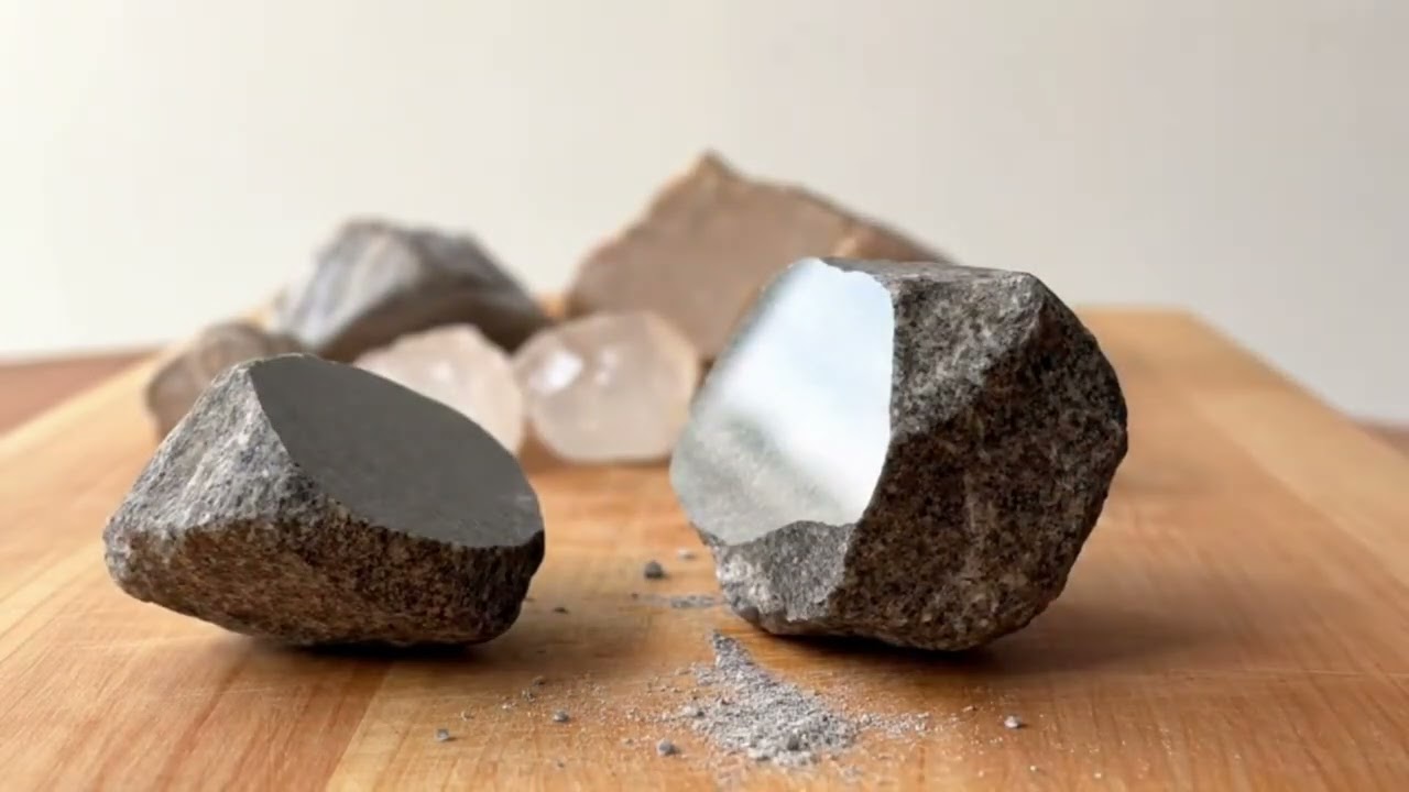 Asmr.Slicing stones with surgical precision.Aiasmr