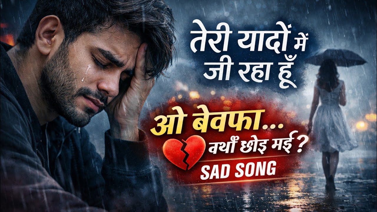 तेरी यादों में जी रहा हूँ 💔 | Very Heart Touching Sad Song 2026 | New Hindi Sad Song