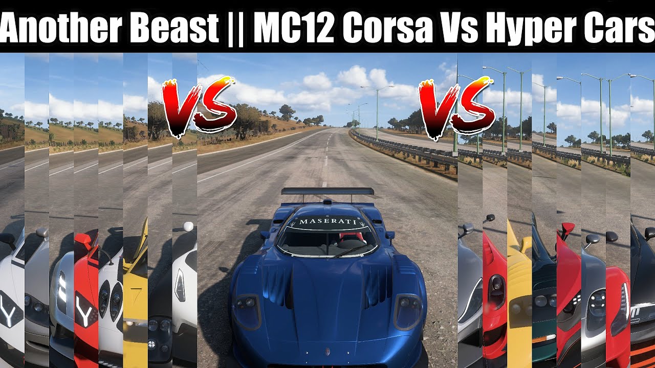 I THINK THIS IS THE  FASTEST ITALIAN DRAG Manufacturer || 2008 Maserati MC12 FH5 DRAG BATTLE ||