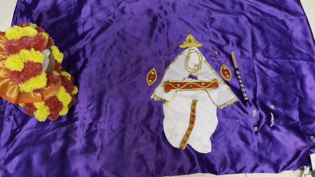 Krishna jayanthi baby shoot | Easy decoration ideas | Home decor #decoration #krishna #celebration