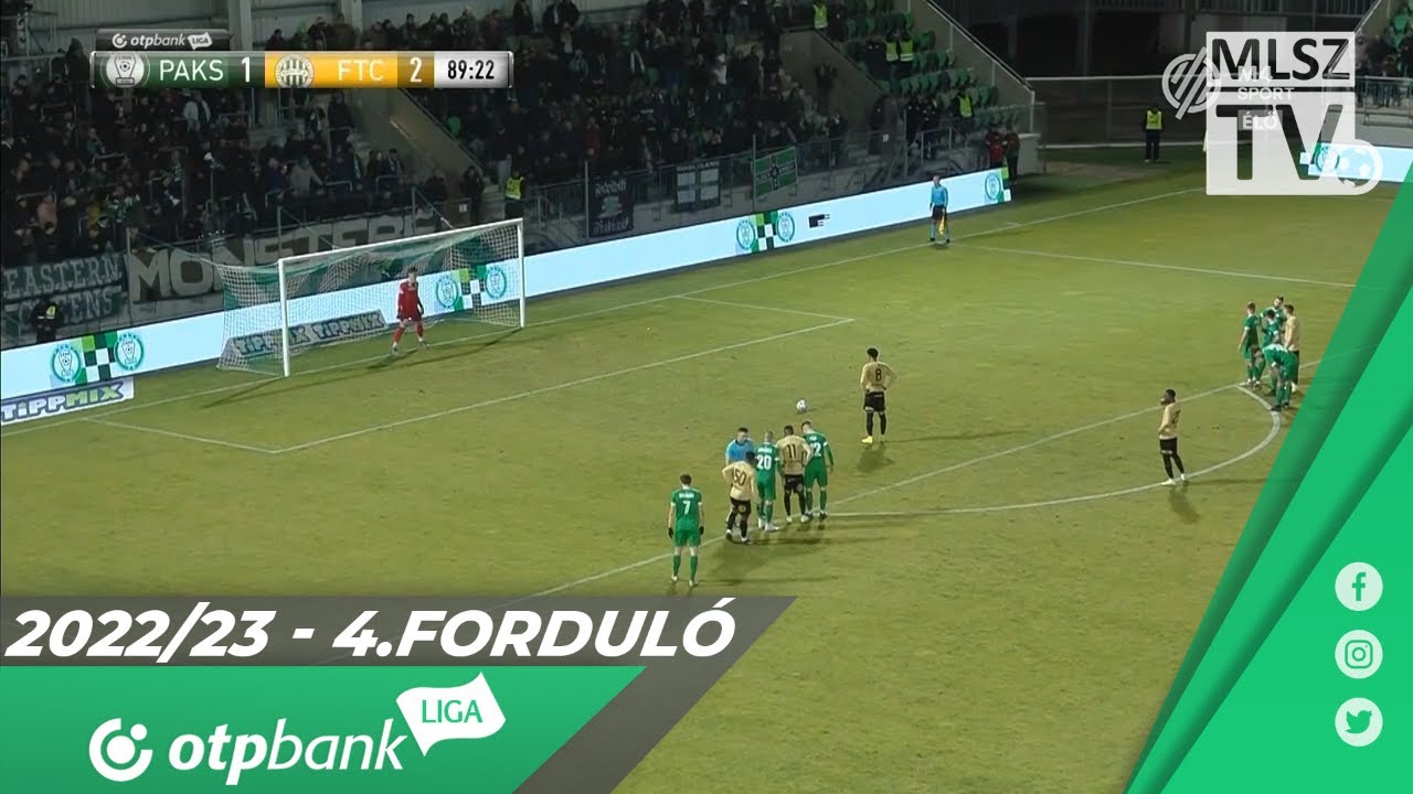 Paksi FC –  Ferencvárosi TC | 1-3 | (0-0) | OTP Bank Liga | 4. forduló | MLSZTV