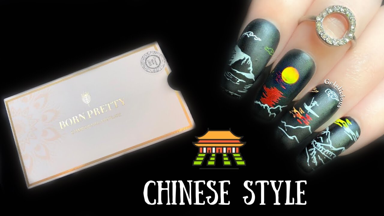 Chinese Style Nails | Born Pretty Stamping Plate Review