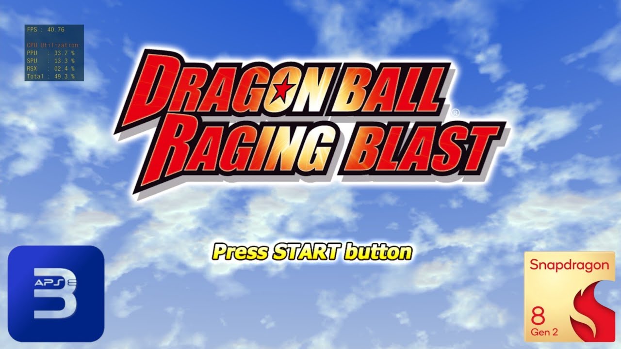 Dragon Ball Raging Blast | Aps3e v1.35 | SD 8 Gen 2 | PS3 Emulator Android 