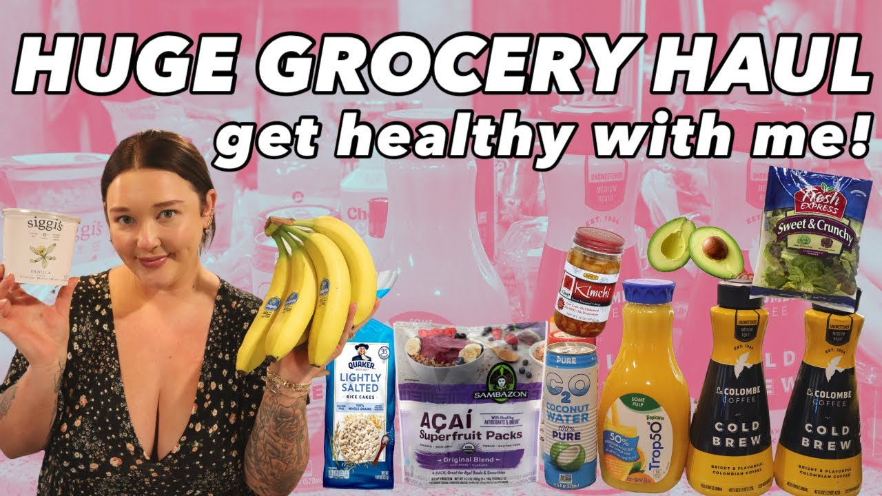 HUGE WEEKLY GROCERY HAUL FOR WEIGHT LOSS!! GET HEALTHY WITH ME 💚