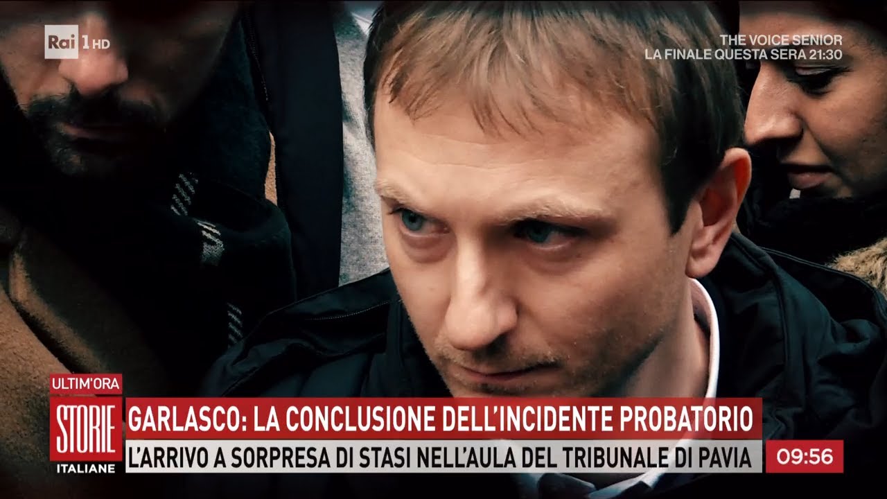 Garlasco: conclusione incidente probatorio, polemiche su Stasi in aula - Storie italiane 19/12/2025