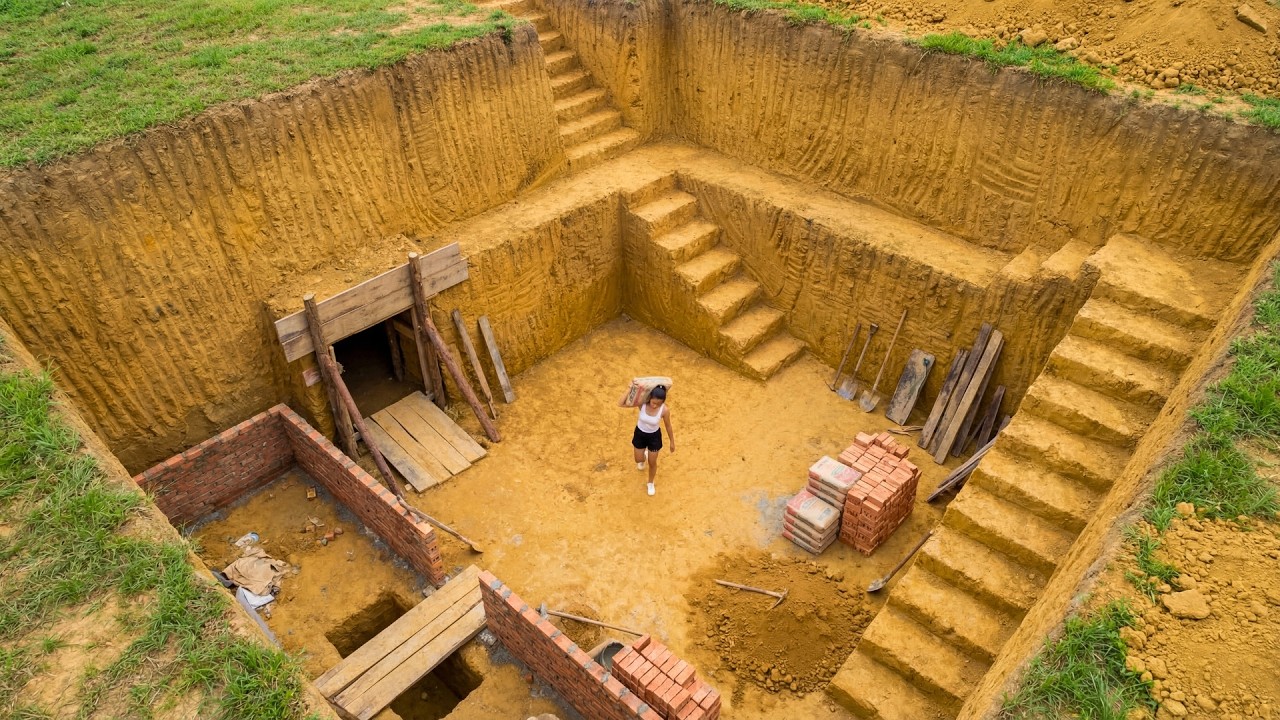 Building A Secret Underground Shelter As The World Becomes More Dangerous | Green Forest Farm