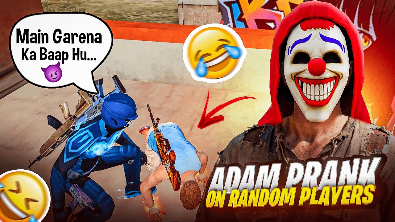 Adam Prank On Random Players 🥹 Garena Free Fire Max | DecoR Extra