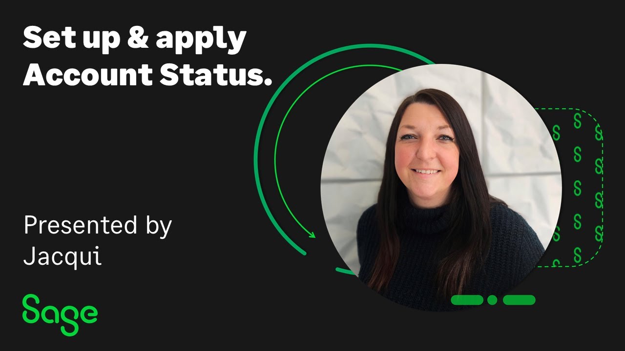 Sage 50 Accounts (UK) - Set up and apply an Account Status