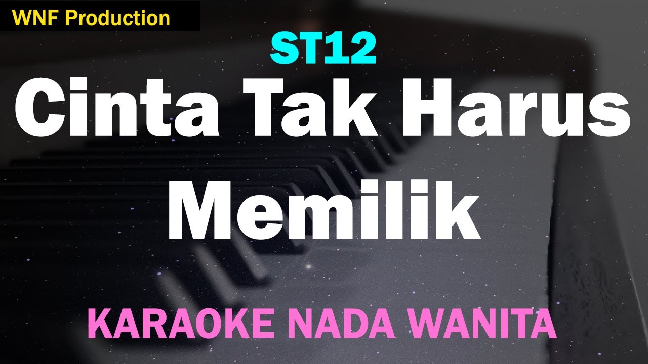 ST12 - Cinta Tidak Harus Memiliki (Karaoke Nada Wanita)