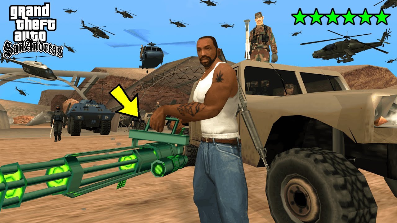 6 Green Star Wanted Level Rampage! | GTA San Andreas