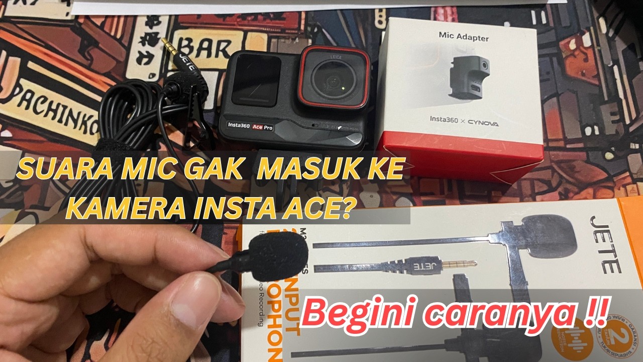 SUARA MIC GAK MASUK KE INSTA360 ACE PRO❓ BEGINI CARANYA ‼️
