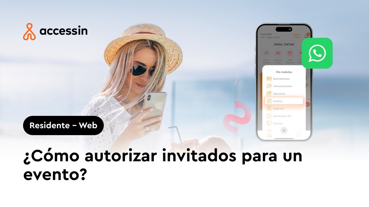 ¿Cómo autorizar invitados por Whatsapp para un evento?