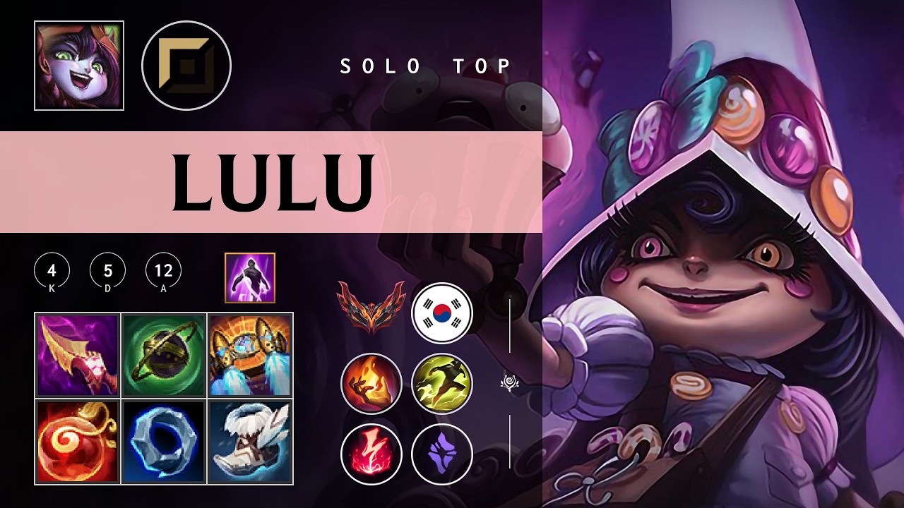 Lulu Top vs Fiora - KR Grandmaster Patch 26.05