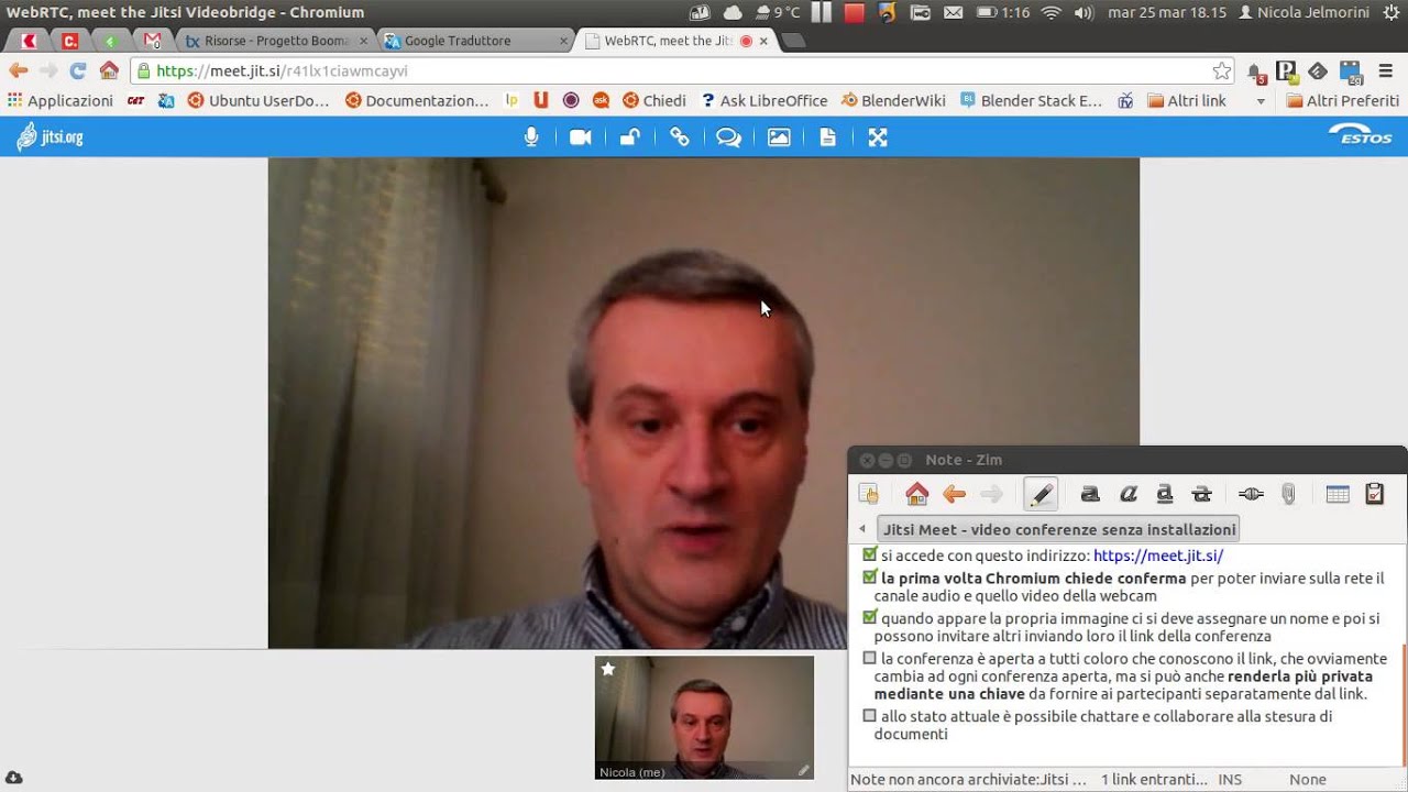 Jitsi Meet - video conferenze senza installazioni