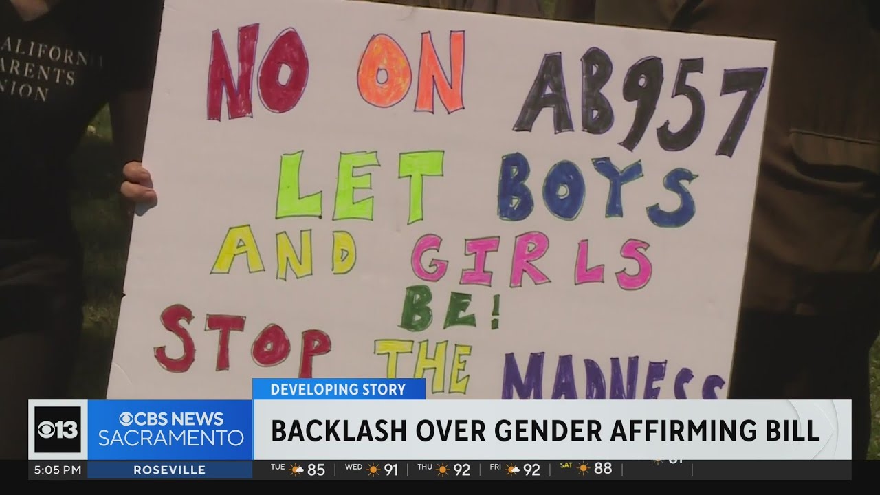 Gender affirming bill sparks backlash at California Capitol