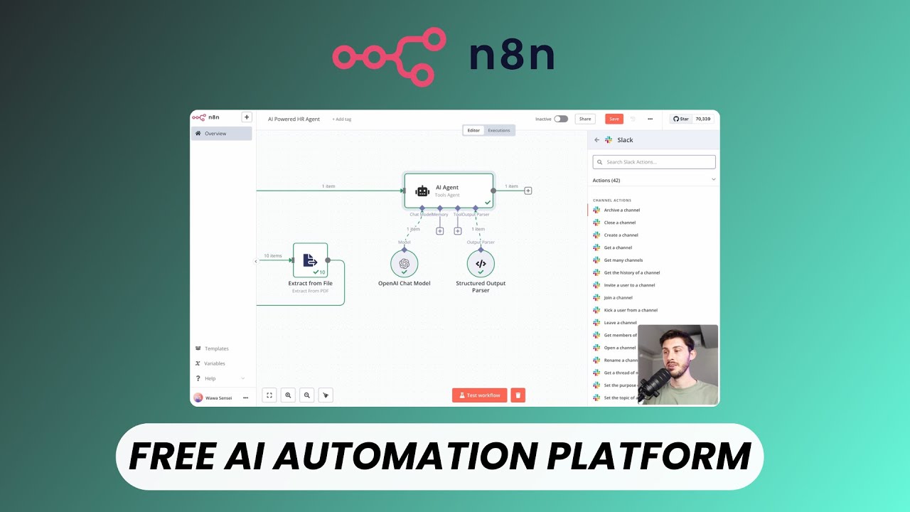 Build an AI HR Agent in Minutes! (No-Code n8n Tutorial)