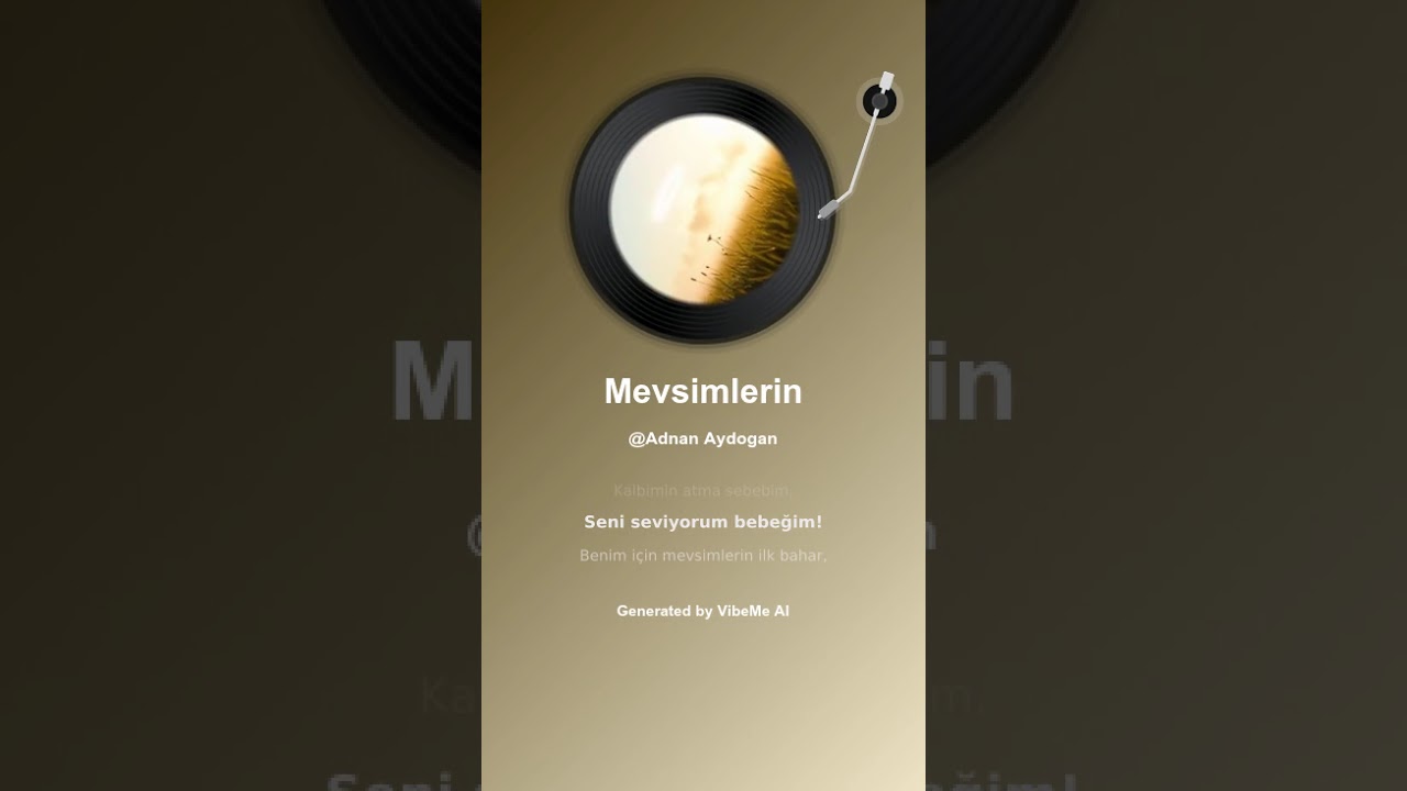 Mevsimlerin ilk baharısın 